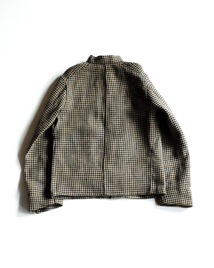1841 - HOUND'S TOOTH LINEN - BLACK × NATURAL