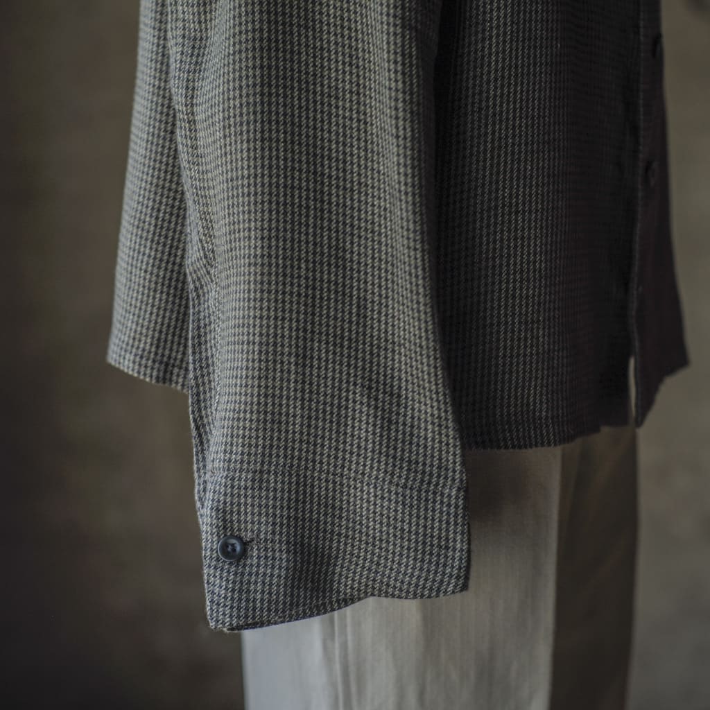 1841 - LINEN - OLIVE BLUE CHECK