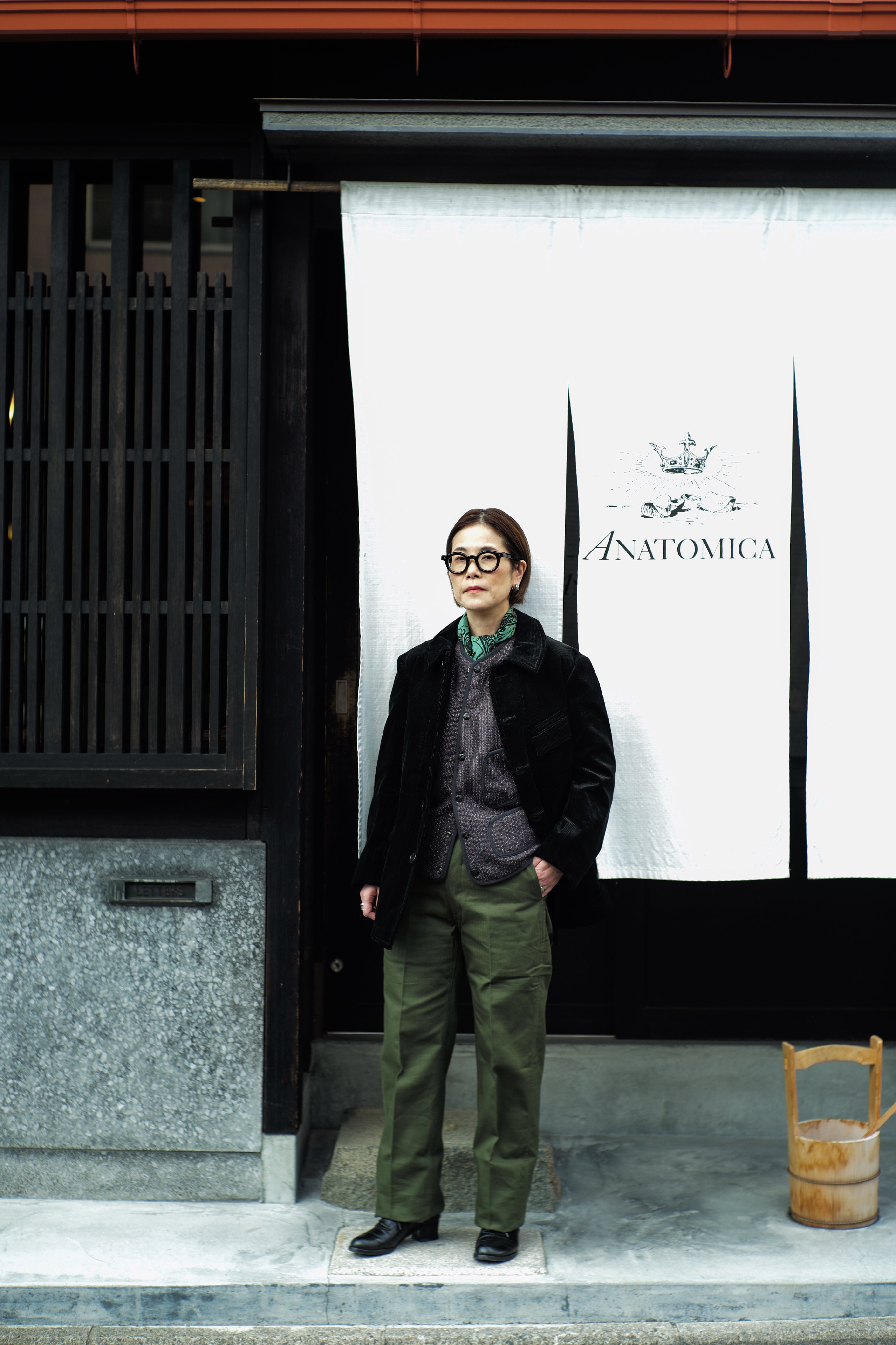 ★アキさん専用アナトミカMONETENGLISH CORDUROY/BLACK NAKA】MONET ENGLISH CORDUROY BLACK STYLING – ANATOMICA KYOTO