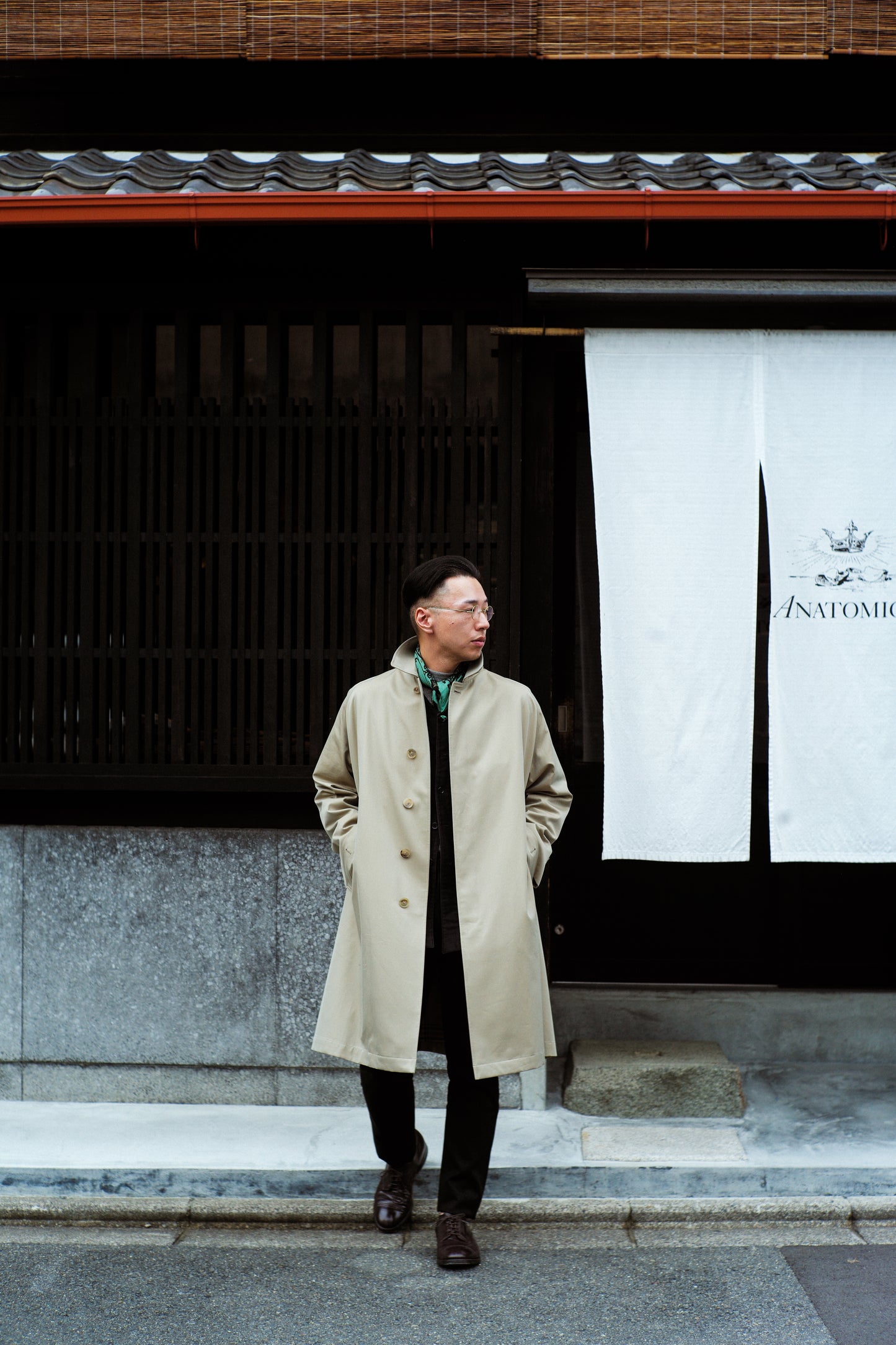 【TANAKA】SINGLE RAGLAN COAT Ⅰ COTTON GABARDINE BEIGE STYLING
