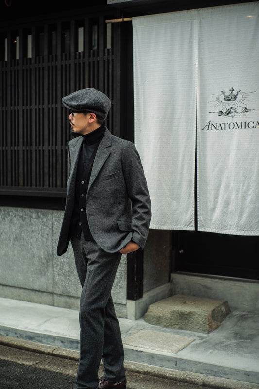 【TAKUMI】CHARLY & TENNIS PANT ARCHIVE FLANNEL GREY STYLING