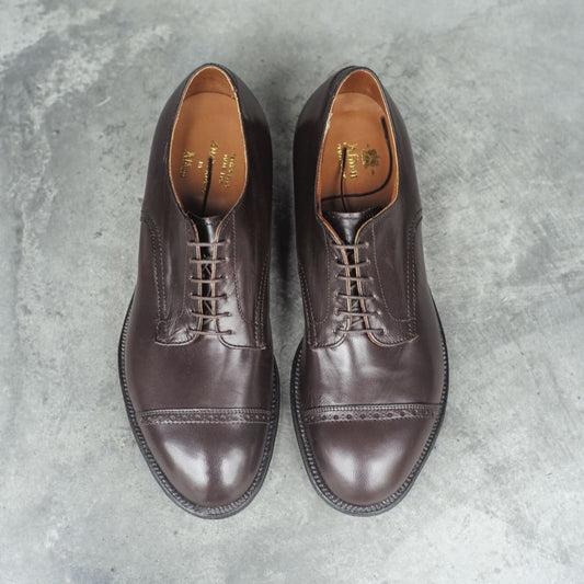 ANATOMICA by ALDEN CAP TOE OX - KID - BROWN