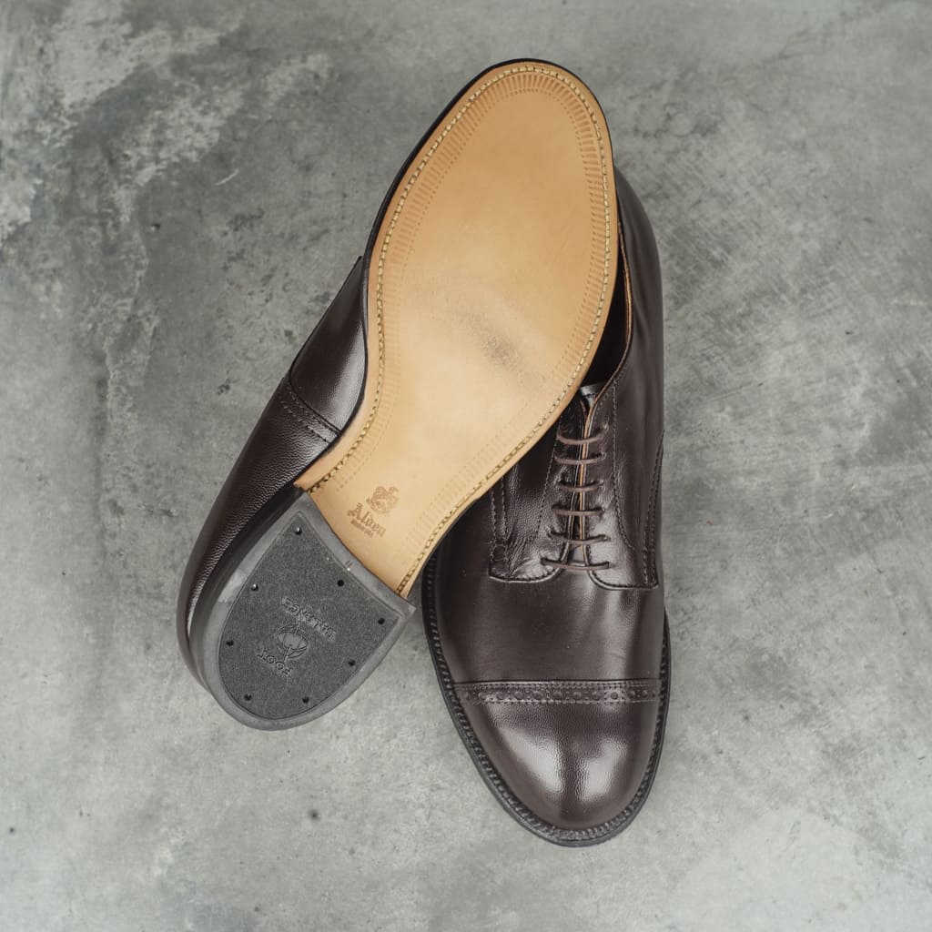 ANATOMICA by ALDEN CAP TOE OX - KID - BROWN