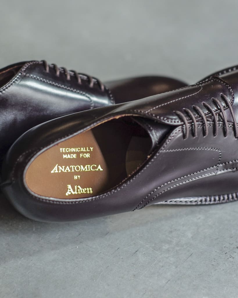 ANATOMICA by ALDEN PLANE TOE OX - CORDOVAN - #8
