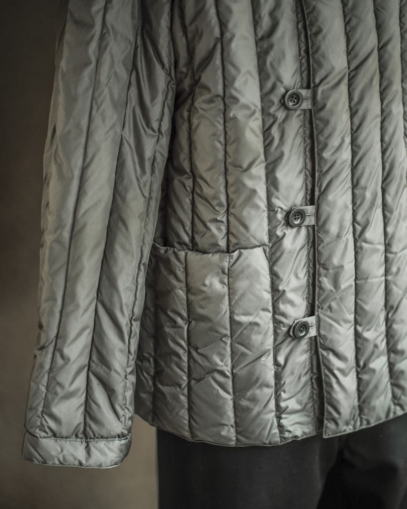 Rocky Mountain Featherbed Co. for ANATOMICA - ALEXANDER DOWN JACKET - OLIVE & BLACK