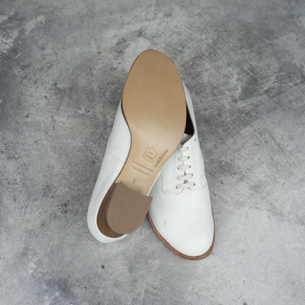 ALHAMBRA SHOES - CALF - BLANC