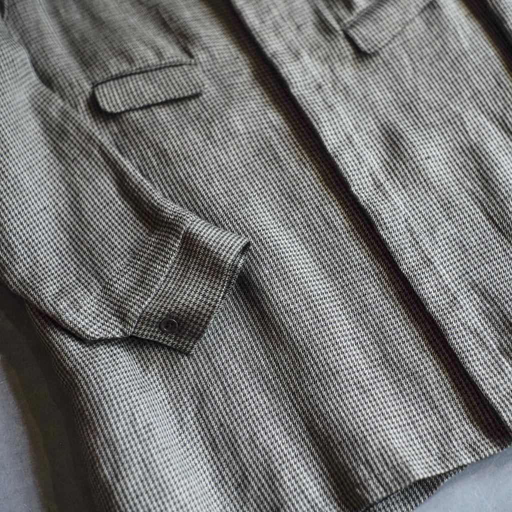 ARTHUR - IRISH LINEN - OLIVE BLUE CHECK