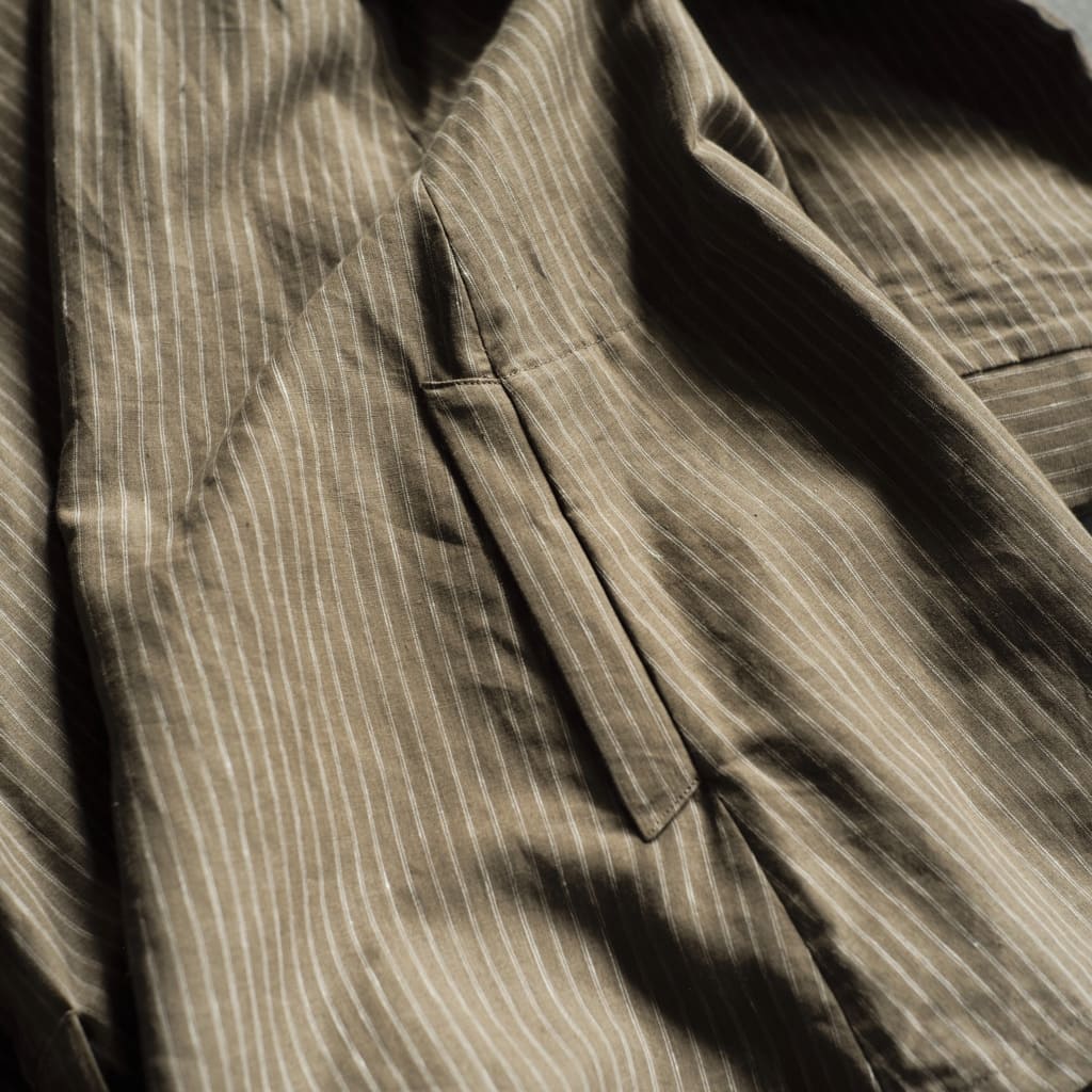 ARTHUR - IRISH LINEN - TAN STRIPES