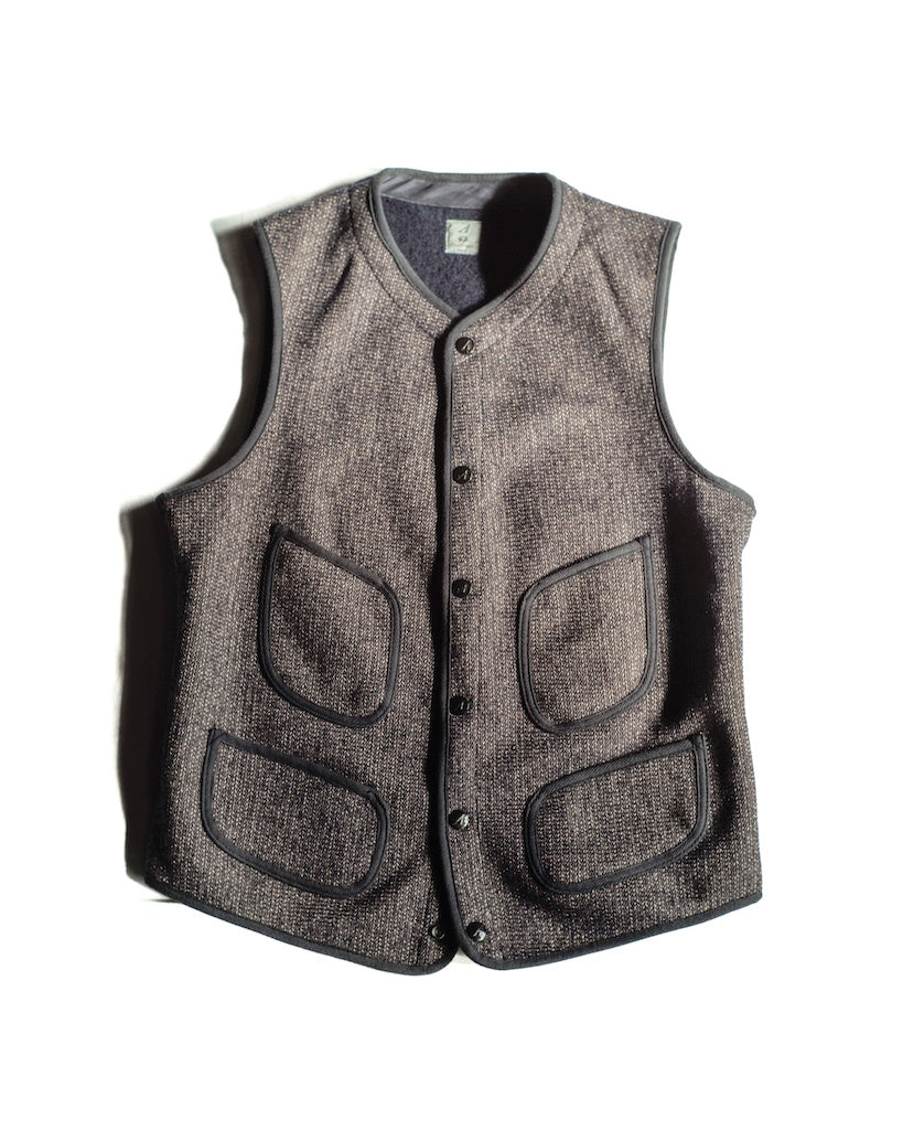 トップス ANATOMICA BB VEST BB VEST - WOOL × COTTON - SALT & PEPPER – ANATOMICA KYOTO