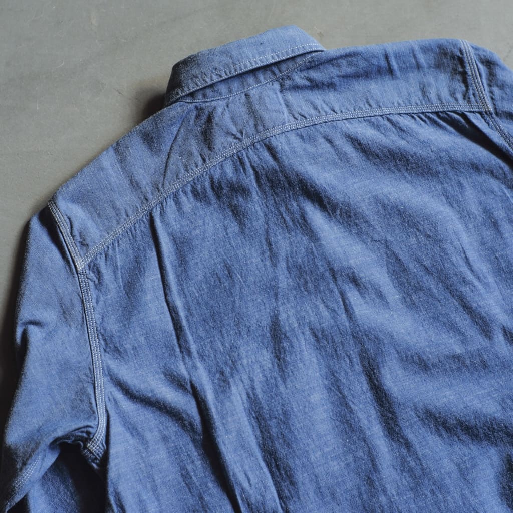BIG YANK 1935 MODEL for ANATOMICA - COTTON CHAMBRAY - DOUBLE INDIGO