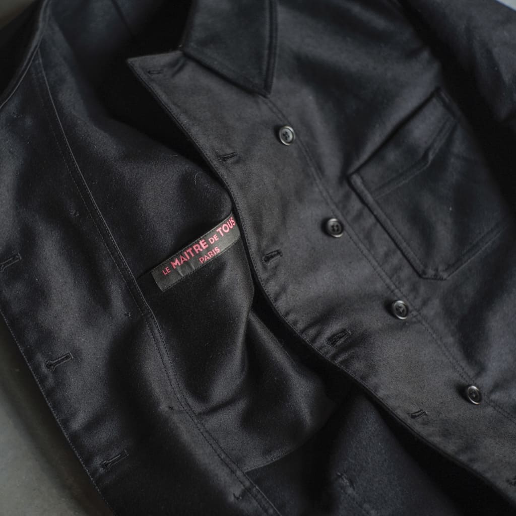 CHEMINOT - FRENCH MOLESKIN - BLACK