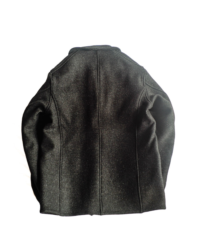 COLLETIN - DOUBLE WACE WOOL - CHARCOAL CHECK