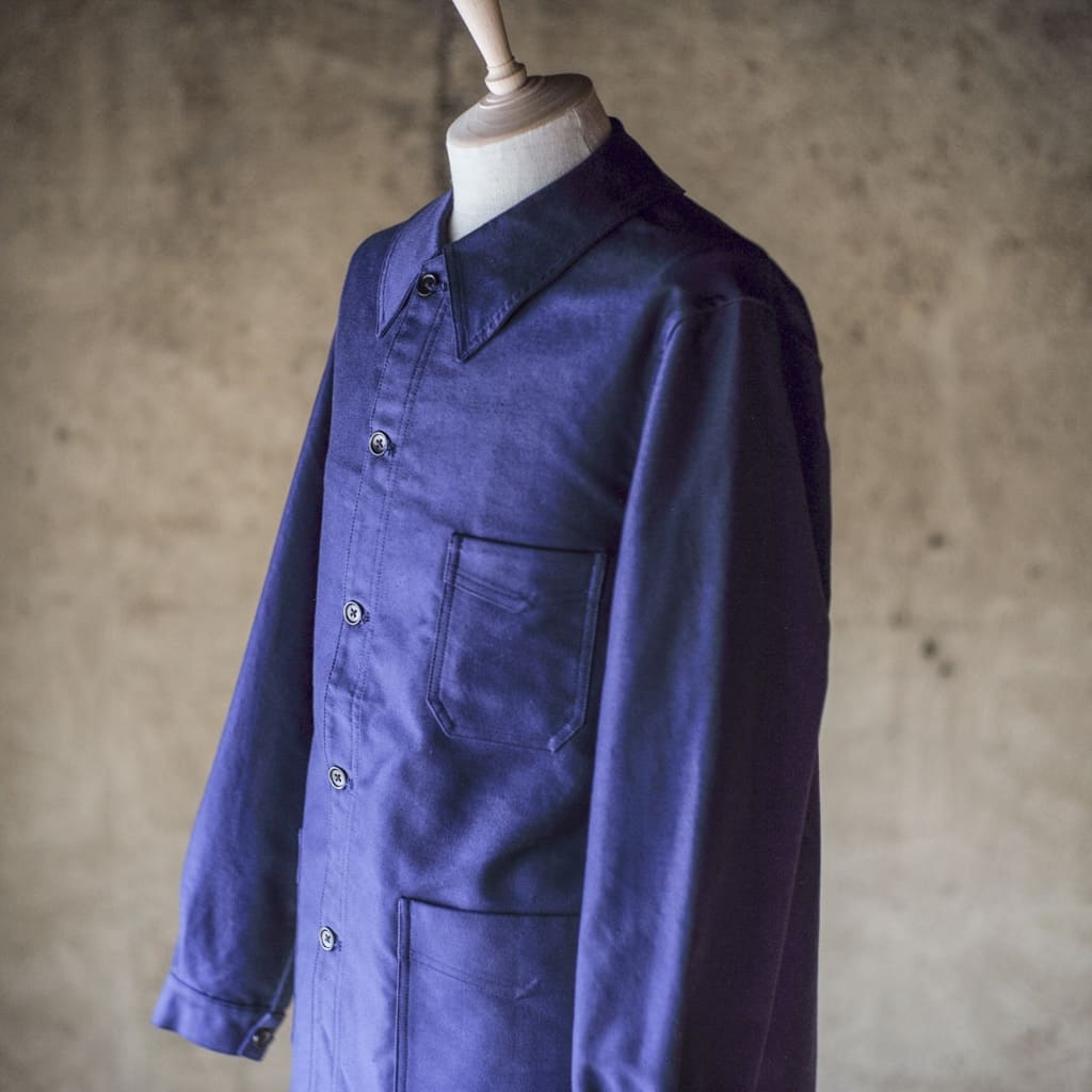 COLLETIN - FRENCH MOLESKIN - BUGATTI BLUE