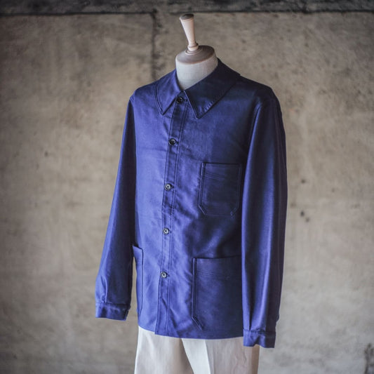 COLLETIN - FRENCH MOLESKIN - BUGATTI BLUE