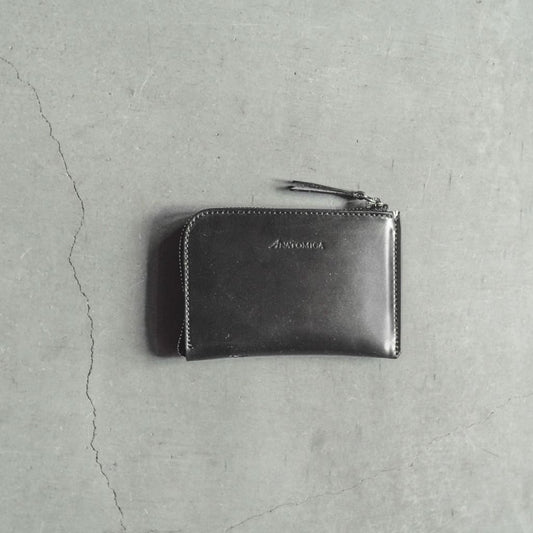 CORDOVAN WALLET with CARD CASE - HORWEEN CORDOVAN - BLACK