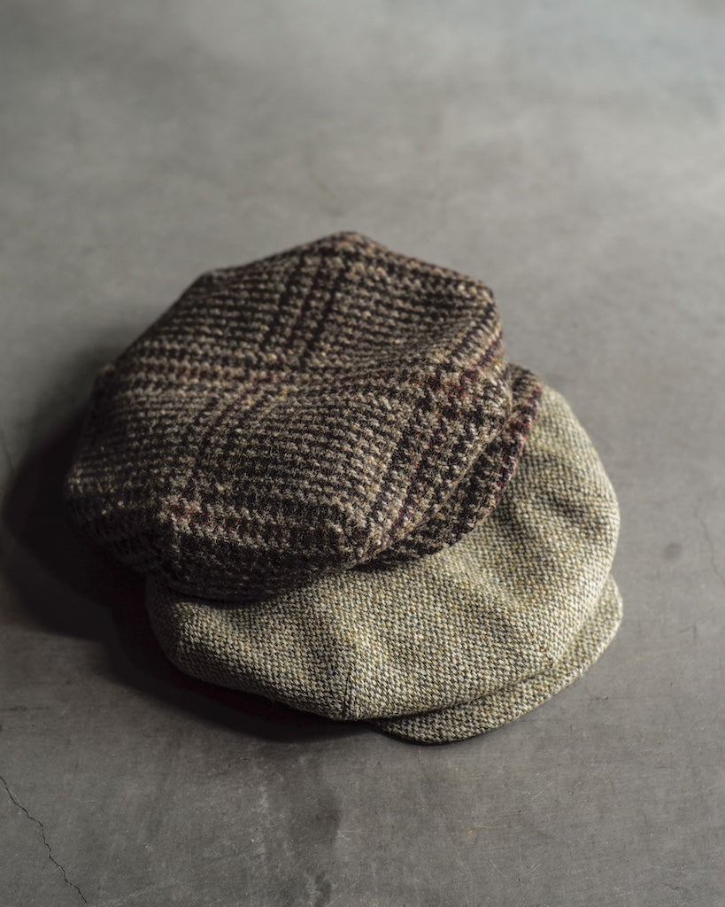 CYCLIST CAP - HARRIS TWEED - BARLEYCORN FAWN