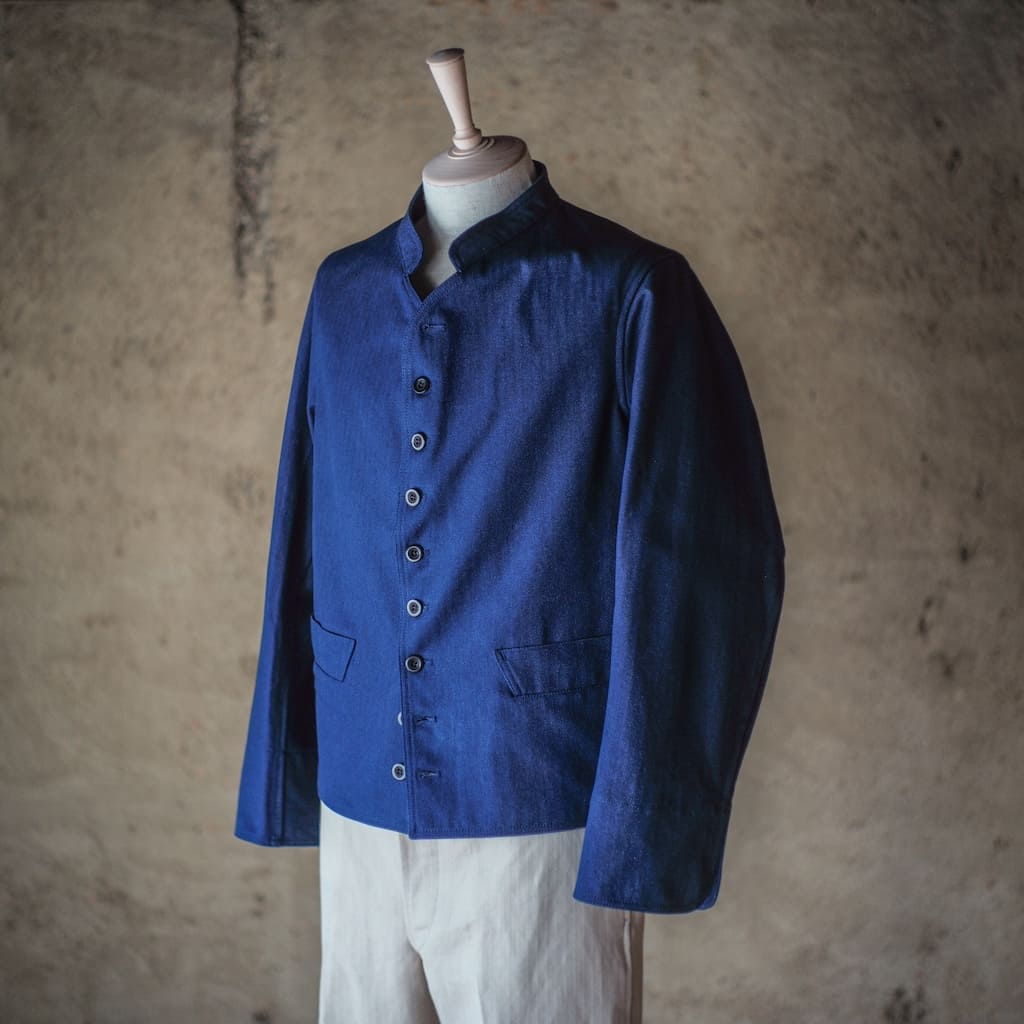 DOLMAN - COTON HERRING BONE - INDIGO