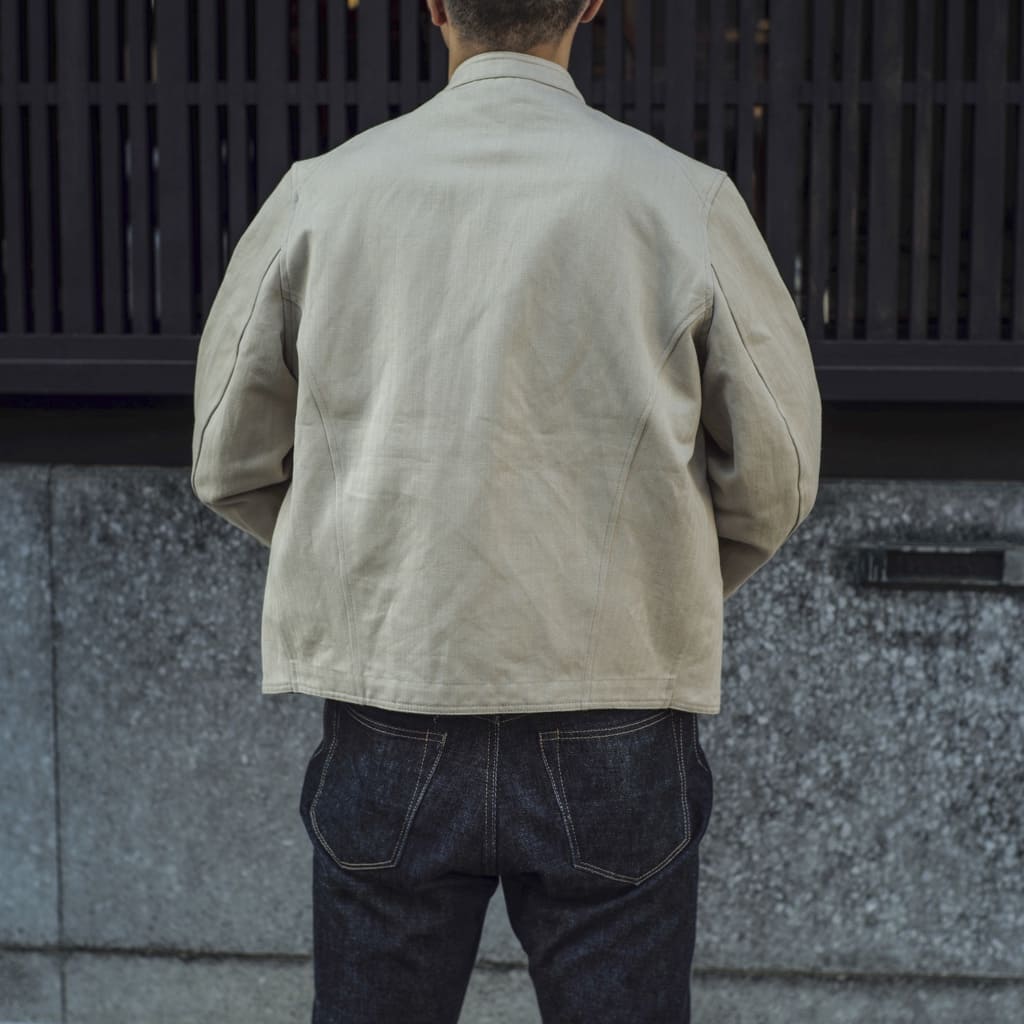 DOLMAN - LINEN COTON HERRING BONE - NATURAL