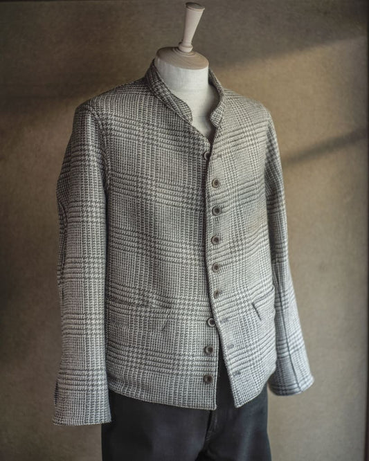 DOLMAN - FOX ORGANIC GLENN CHECK - GREY