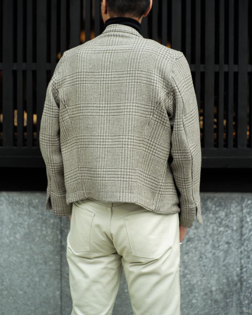 DOLMAN - FOX ORGANIC GLENN CHECK - GREY