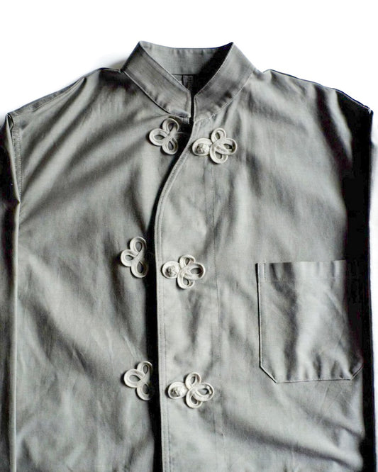 PAJAMA TOP - COTTON OXFORD - OLIVE