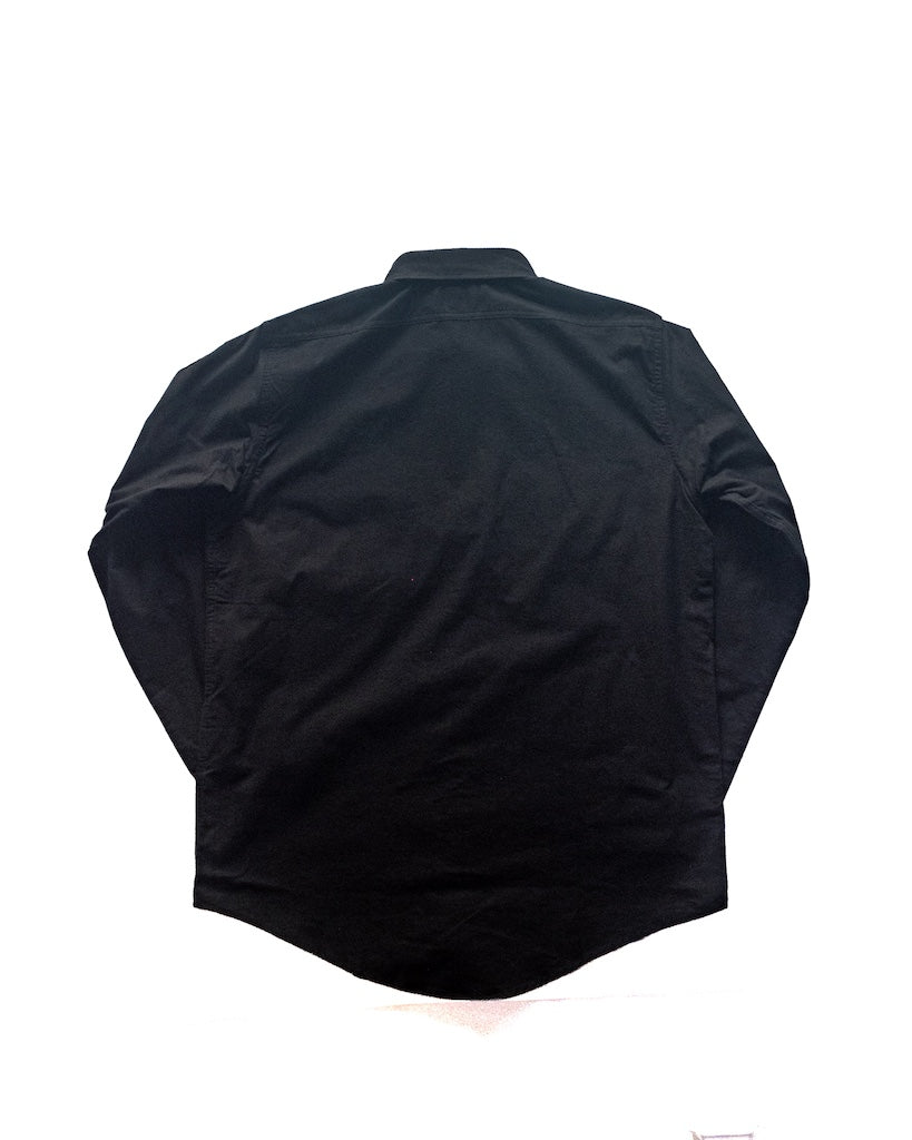 BIG A PETER SHIRT - COTTON CHAMOIS - BLACK