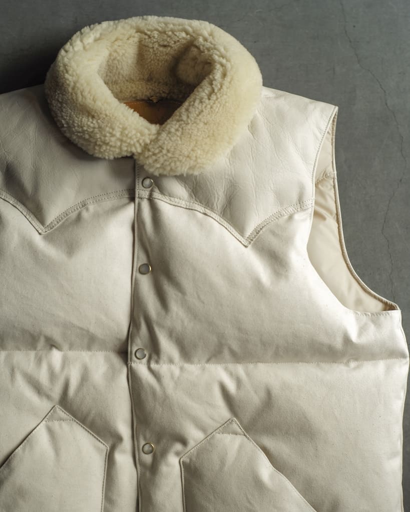 Rocky Mountain Featherbed Co. for ANATOMICA- CHRISTY VEST - NATURAL