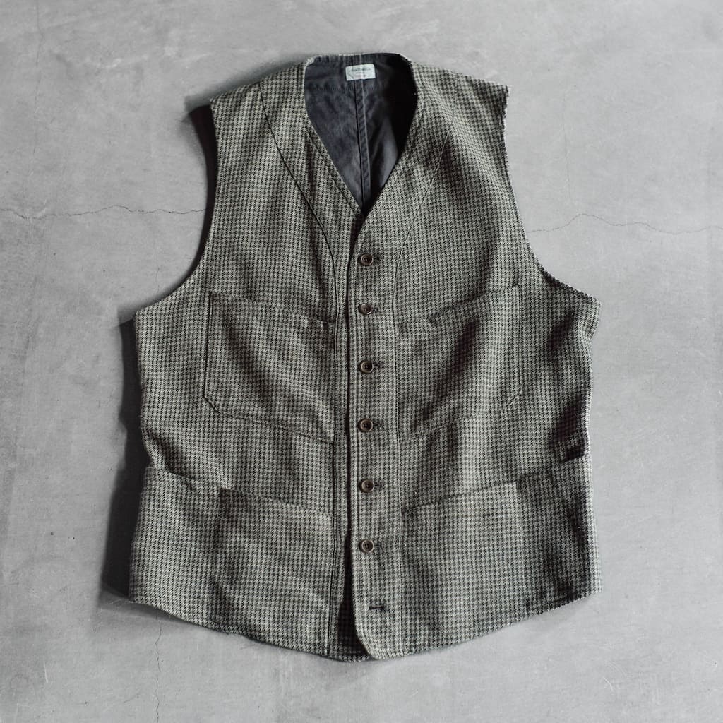 SAGAN - COTTON × WOOL × SILK - GREY HOUND'S TOOTH