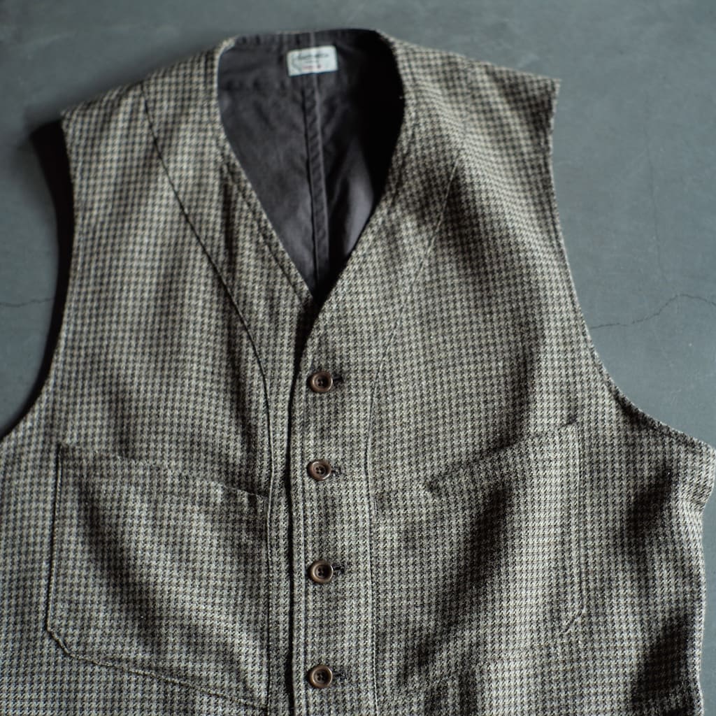 SAGAN - COTTON × WOOL × SILK - GREY HOUND'S TOOTH