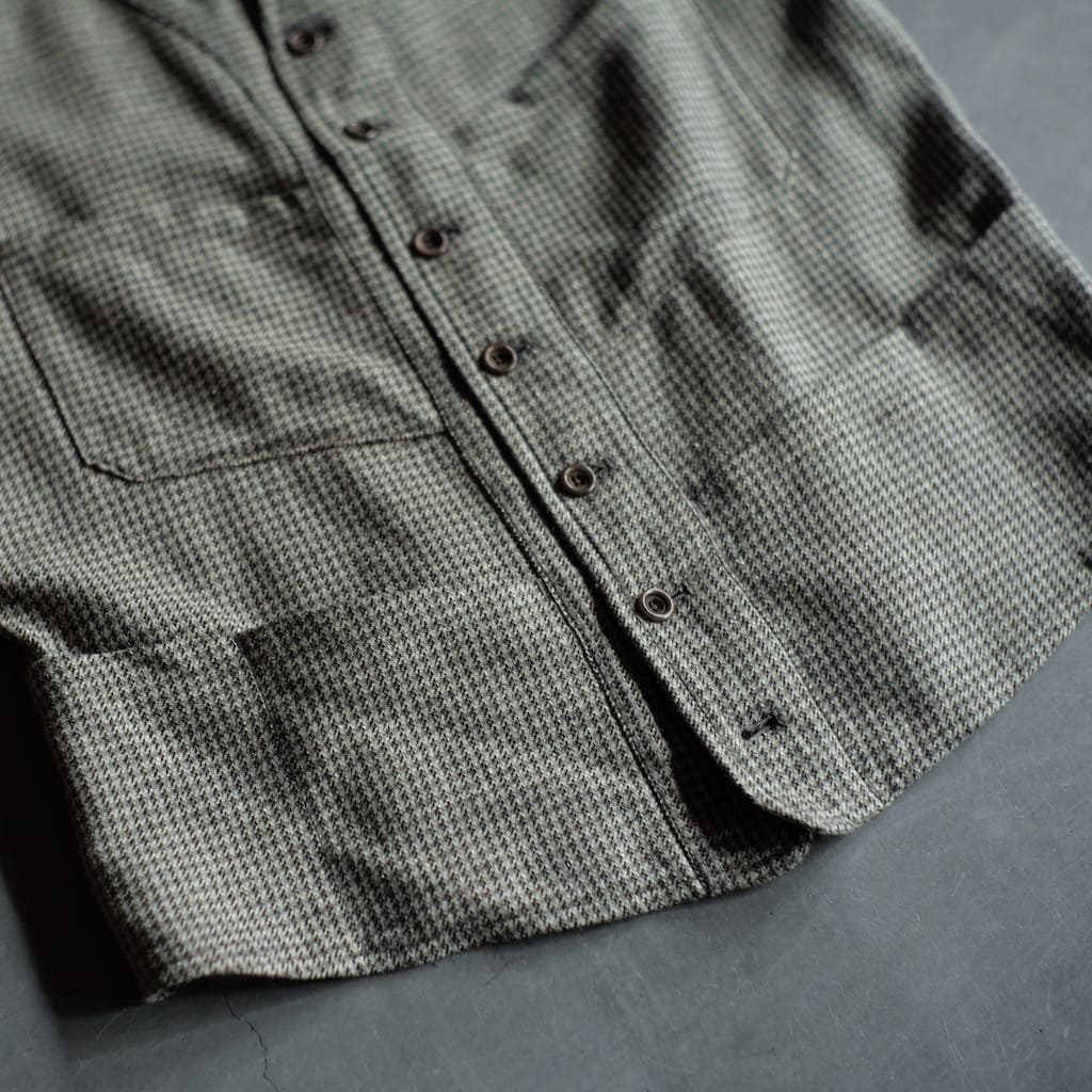 SAGAN - COTTON × WOOL × SILK - GREY HOUND'S TOOTH