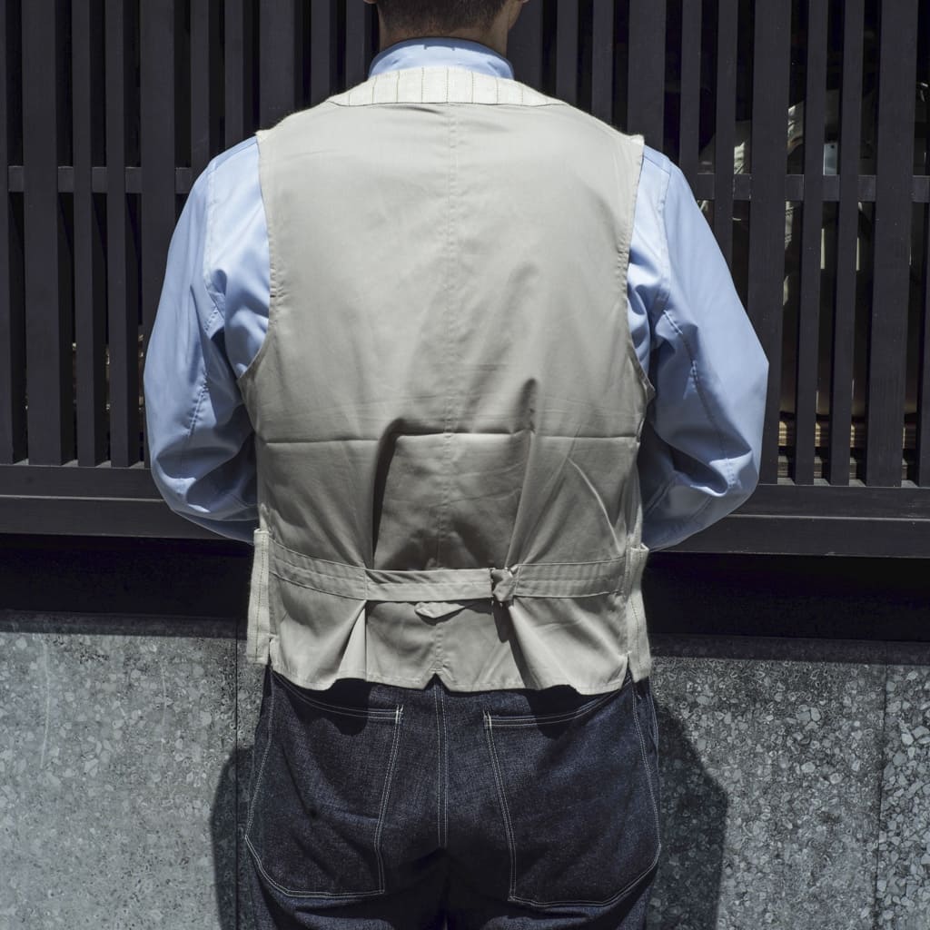 SAGAN - IRISH LINEN - BEIGE TENNIS STRIPE