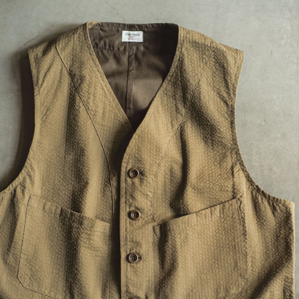 SAGAN - SEERSUCKER - KHAKI