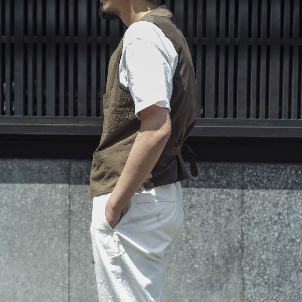 SAGAN - SEERSUCKER - KHAKI