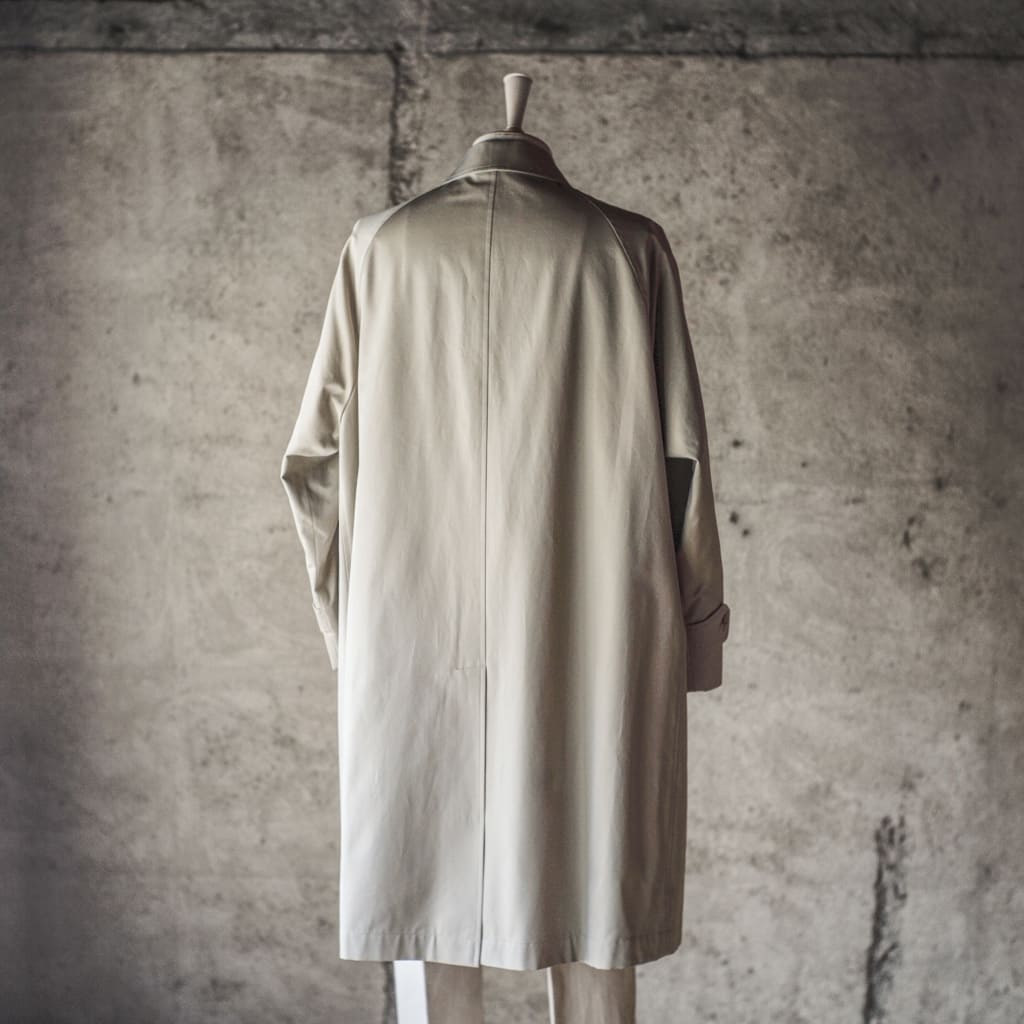 SINGLE RAGLAN COAT Ⅰ - COTTON GABARDINE - BEIGE