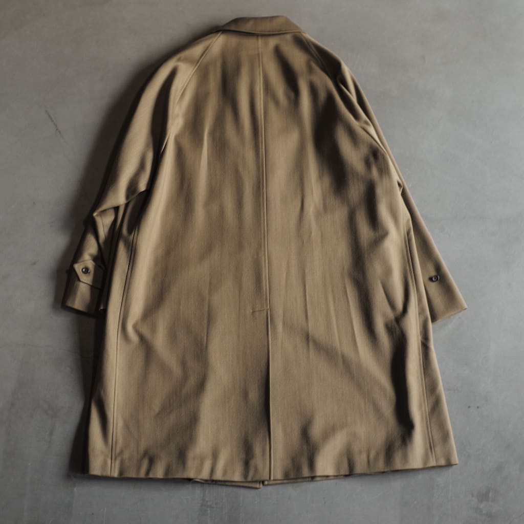 SINGLE RAGLAN COAT Ⅵ - COVERT CLOTH - LOVAT