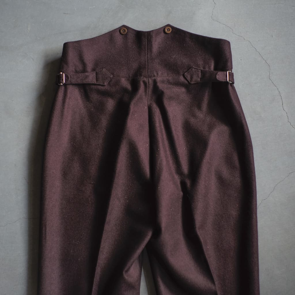 TANGO - LODEN WOOL - AUBERGINE