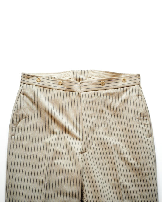 TENNIS - COTTON RAYURE TENNIS - ECRU × BLUE