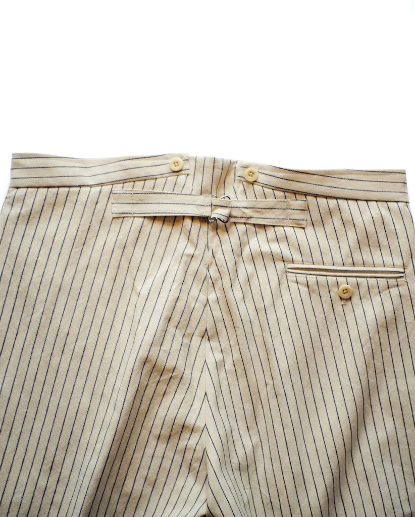 TENNIS - COTTON RAYURE TENNIS - ECRU × BLUE