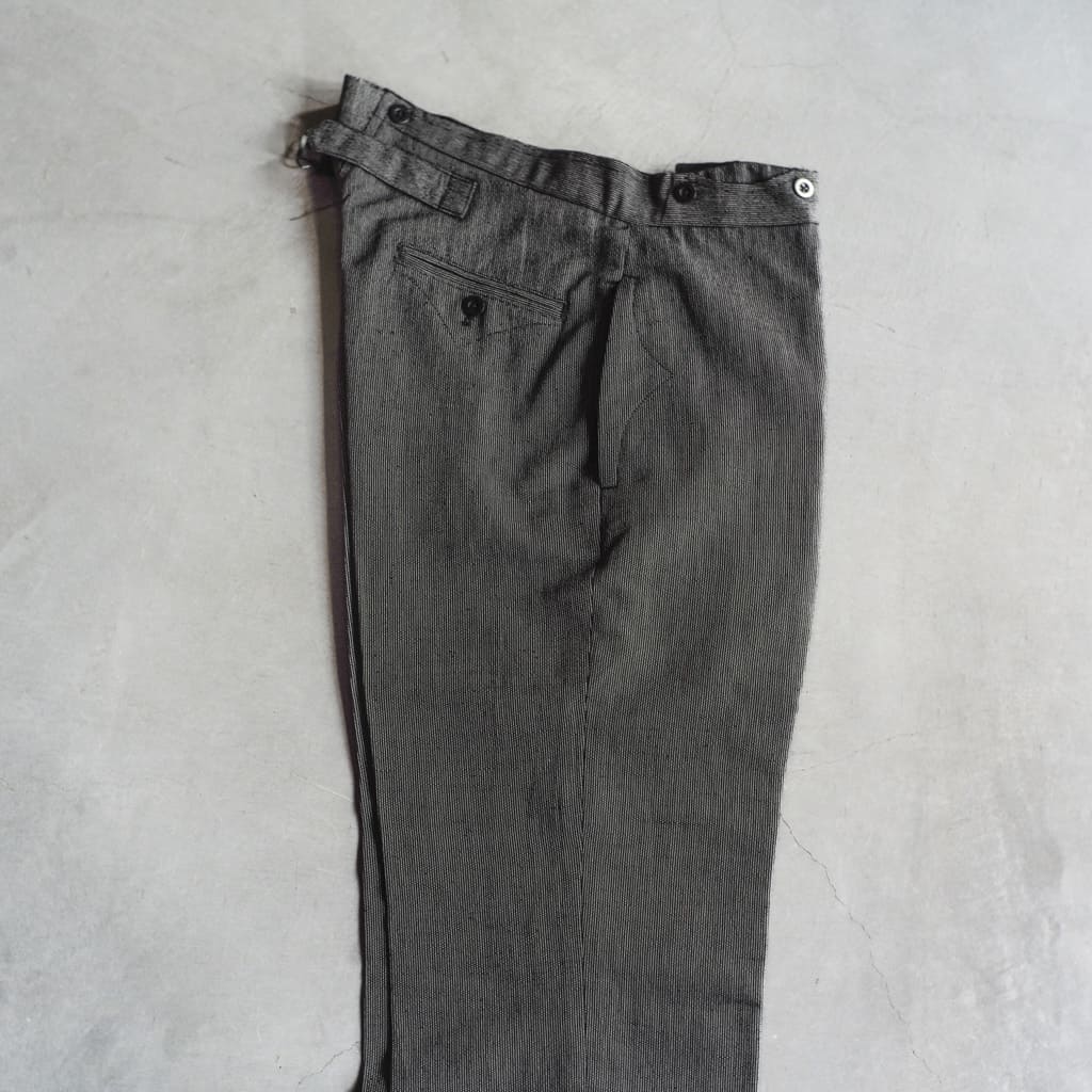 TENNIS - COUTIL MICRO RAYURE - CHARCOAL