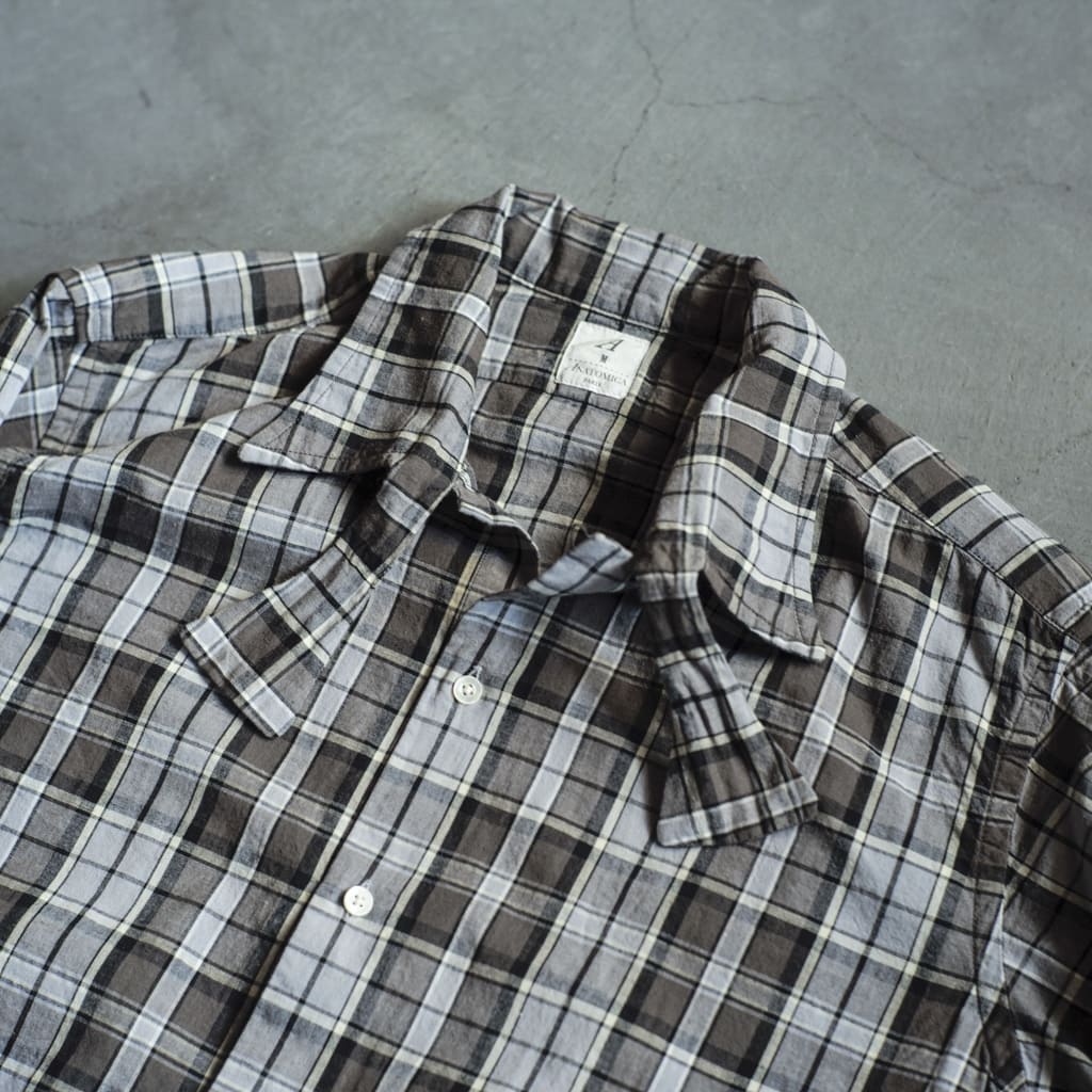 WEEKEND SHIRT - COTTON - GREY CHECK