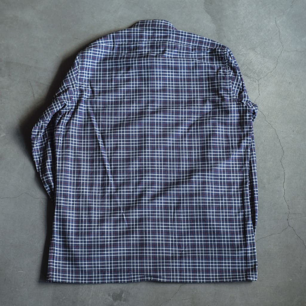 WEEKEND SHIRT - COTTON - NAVY WINDOW CHECK
