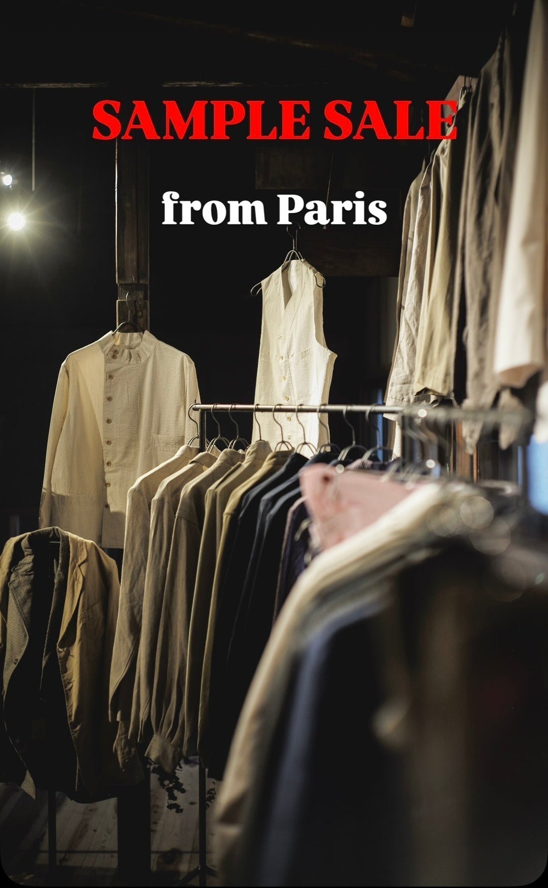 SAMPLE SALE from PARIS