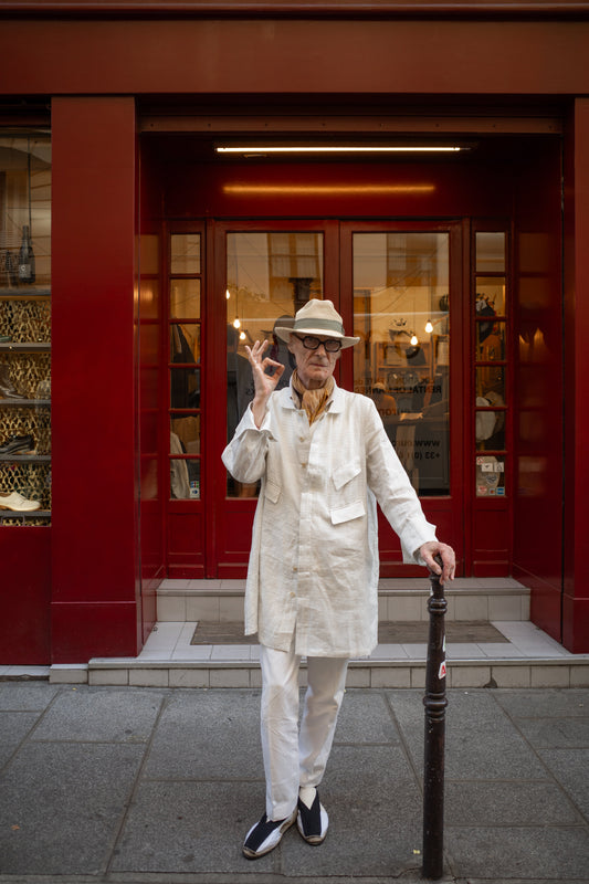 ARTHUR KYOTO LIMITED-CHOMA-WHITE KASURI