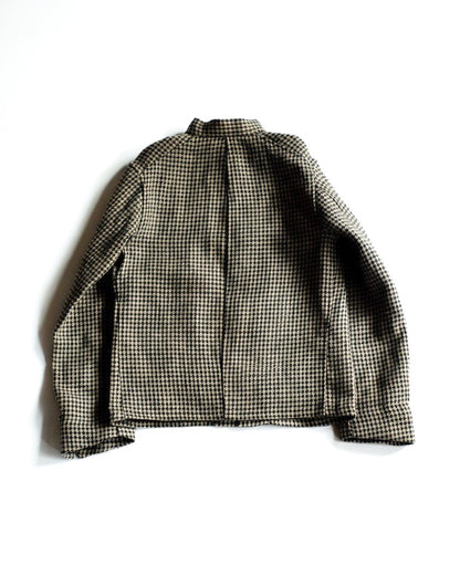 1841 - HOUND'S TOOTH LINEN - BLACK × NATURAL