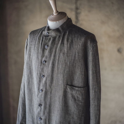 1841 - LINEN - OLIVE BLUE CHECK