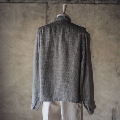 1841 - LINEN - OLIVE BLUE CHECK