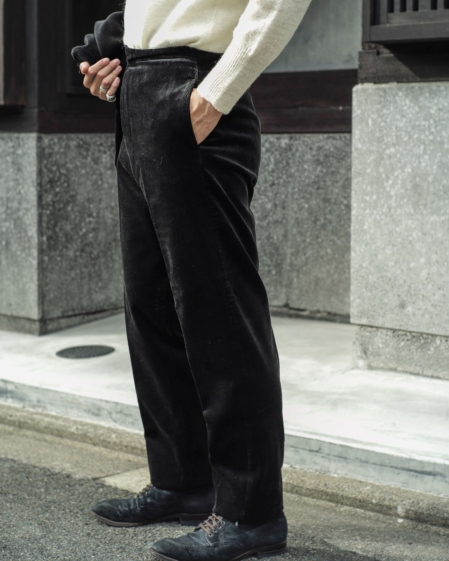 1915 PANTS - HEAVY CORDUROY - BLACK