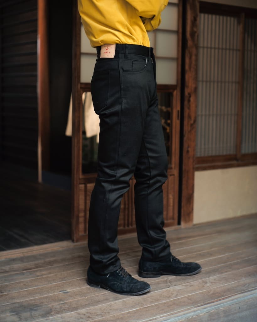 314 BEAT - COTTON TWILL - BLACK & STONE – ANATOMICA KYOTO