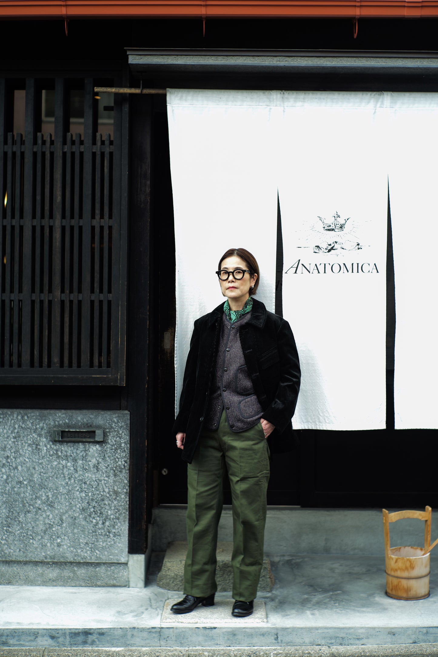 【NAKA】MONET ENGLISH CORDUROY BLACK STYLING