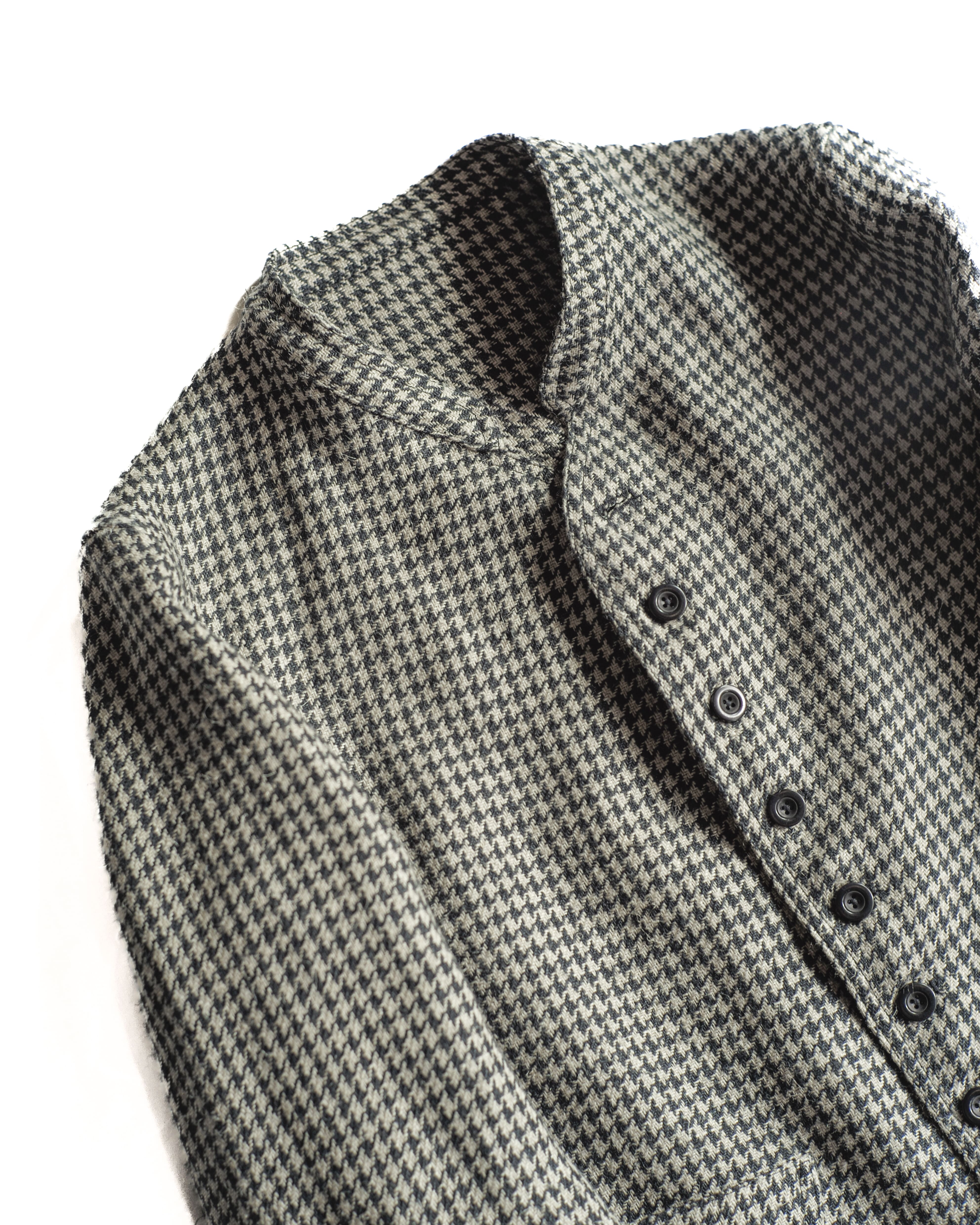 DOLMAN - HOUND'S TOOTH LINEN - BLACK × NATURAL – ANATOMICA KYOTO